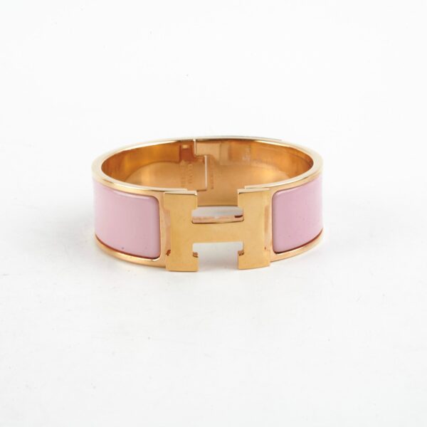 Hermes Clic Clac H Bracelet Rose | Luna Bags