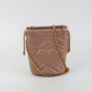 Gucci Bucket Marmont Bag Dusty Pink | Luna Bags