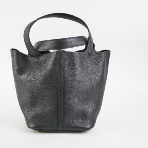 Hermes Picotin 22 Clemence Black | Luna Bags