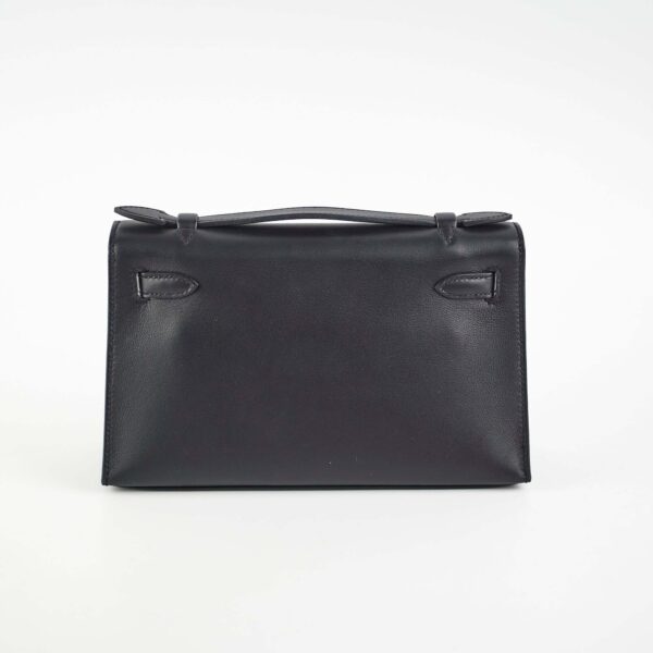 Hermes Kelly Pochette Black U Stamp 2022 | Luna Bags