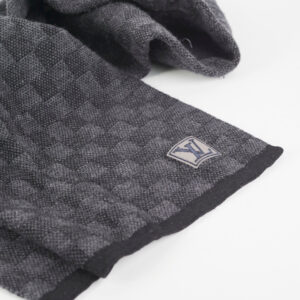 Louis Vuitton Black Wool Scarf | Luna Bags