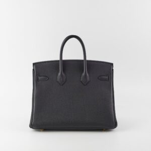 Hermes Birkin 25 Togo Black - B Stamp | Luna Bags