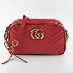 Gucci Marmont Small Soho Disco Bag Red | Luna Bags