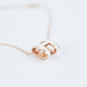 Hermes Pop H PL White Necklace | Luna Bags