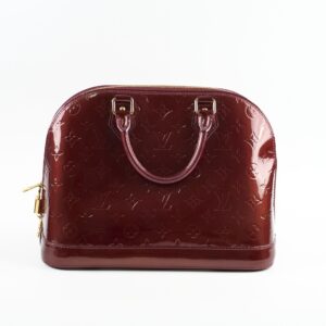 Louis Vuitton Alma PM Vernis Burgundy | Luna Bags