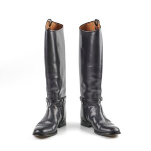 Gucci Knee High Boots Ribot Black 38 | Luna Bags