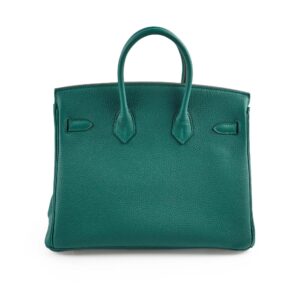 Hermes Birkin 25 Malachite Togo C Stamp | Luna Bags