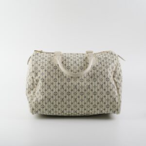 Louis Vuitton Speedy 30 White Denim Monogram Bag | Luna Bags