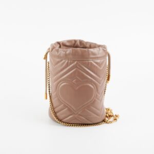Gucci Marmont Mini Pink Bucket Bag | Luna Bags