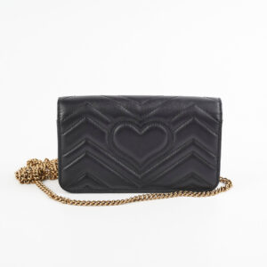 Gucci Mini Marmont Black Crossbody Bag | Luna Bags
