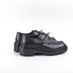 Hermes Black Kelly Oxfords Size 36.5 | Luna Bags