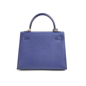 Hermes Kelly 25 Epsom Bleu Saphir U Stamp 2022 | Luna Bags