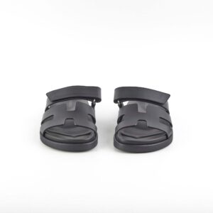 Hermes Chypre Sandals Size 36 Noir | Luna Bags