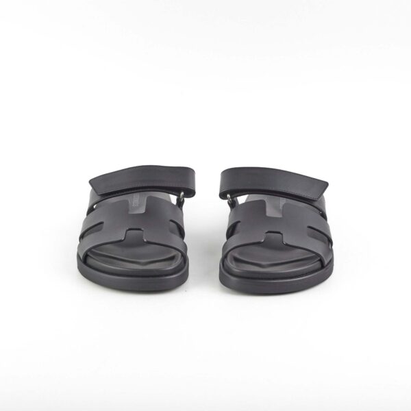 Hermes Chypre Sandals Size 36 Noir | Luna Bags