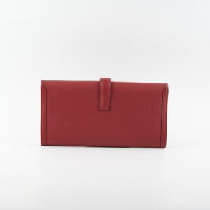 Hermes Jige Elan 29 Veau Swift Clutch Rouge Stamp X | Luna Bags