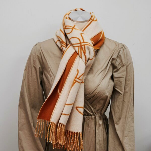 Hermes Cashmere Yellow Scarf | Luna Bags