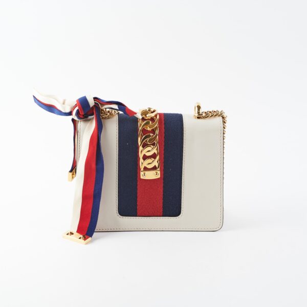 Gucci Mini Sylvie Bag Cream | Luna Bags