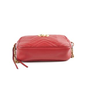Gucci Small Marmont Camera Bag Red | Luna Bags
