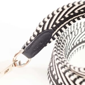 Hermes Canvas Strap Black/White | Luna Bags