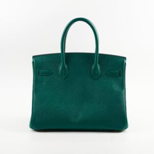 Hermes Birkin 30 Emerald - C Stamp | Luna Bags