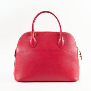 Hermes Bolide 31 Red Square B Stamp | Luna Bags
