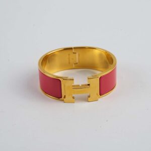 Hermes Clic Clac H Bracelet PM Pink | Luna Bags