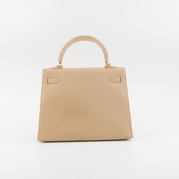 Hermes Kelly 25 Beige Chaminox - [G] Stamp | Luna Bags