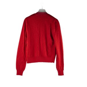 Hermes Naoussa Long Sleeve Cardigan Red Size 36 | Luna Bags