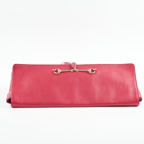 Gucci Leather Tassle Clutch Red | Luna Bags