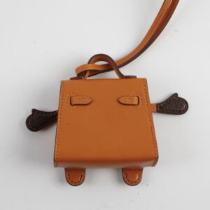 Hermes Kelly Doll Bag Charm Natural Sable/Mushroom/Havana/Black B Stamo | Luna Bags