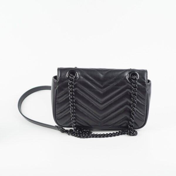 Gucci Black Marmont Mini Black Shoulder Bag | Luna Bags
