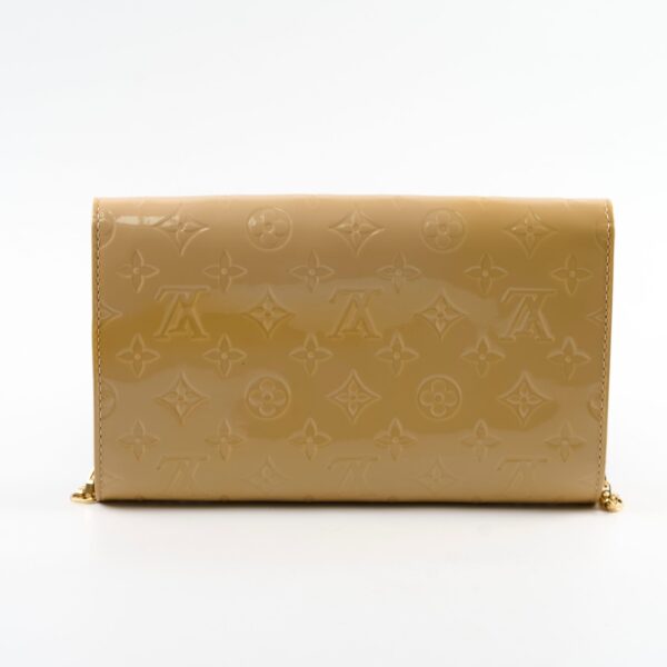 Louis Vuitton Monogram Vernis Ana Clutch Beige | Luna Bags
