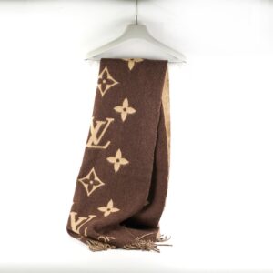 Louis Vuitton Beige/Brown Cashmere Scarf | Luna Bags