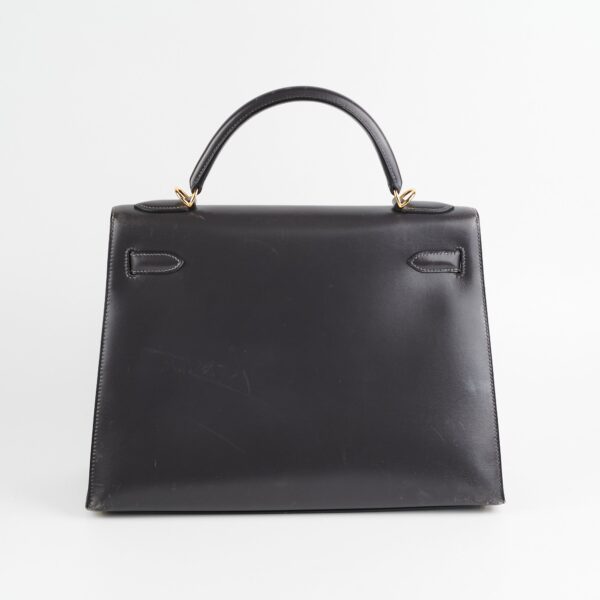 Hermes Kelly 32 Box Graphite Stamp E Square (2001) | Luna Bags
