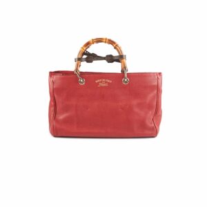 Gucci Bamboo Dark Red Medium Bag | Luna Bags