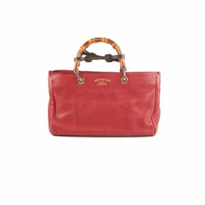 Gucci Bamboo Dark Red Medium Bag | Luna Bags