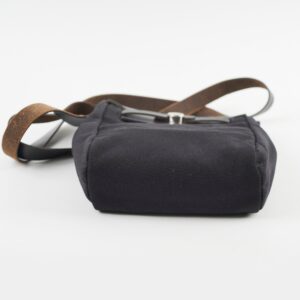 Hermes Herbag Mini Canvas Bag Black | Luna Bags