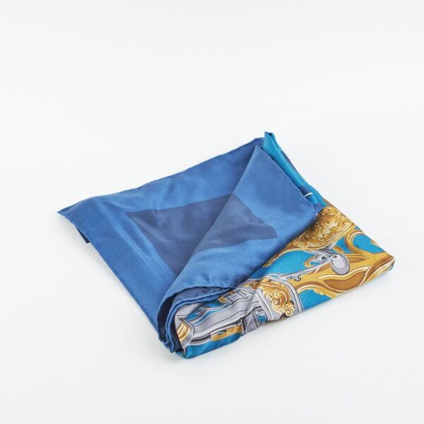 Hermes Dark Blue 90cm Square Scarf | Luna Bags