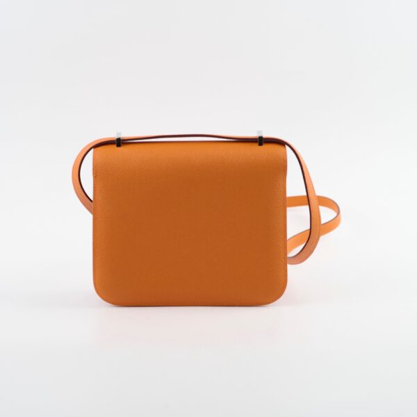 Hermes Mini Constance Espom Orange B stamp 2023 | Luna Bags