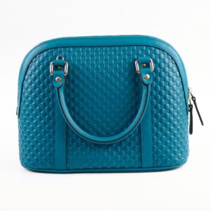Gucci Blue Guccissima Dome Top Handle | Luna Bags