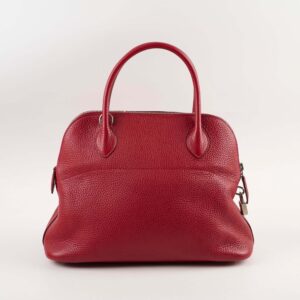 Hermes Bolide 31 Red Clemence Square Q 2013 | Luna Bags
