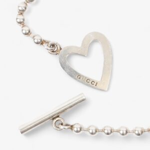 Gucci Heart Toggle Bracelet Silver Silver Sterling 17 | Luna Bags