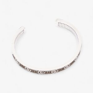 Gucci Double G Bracelet Silver Silver Sterling 17 | Luna Bags