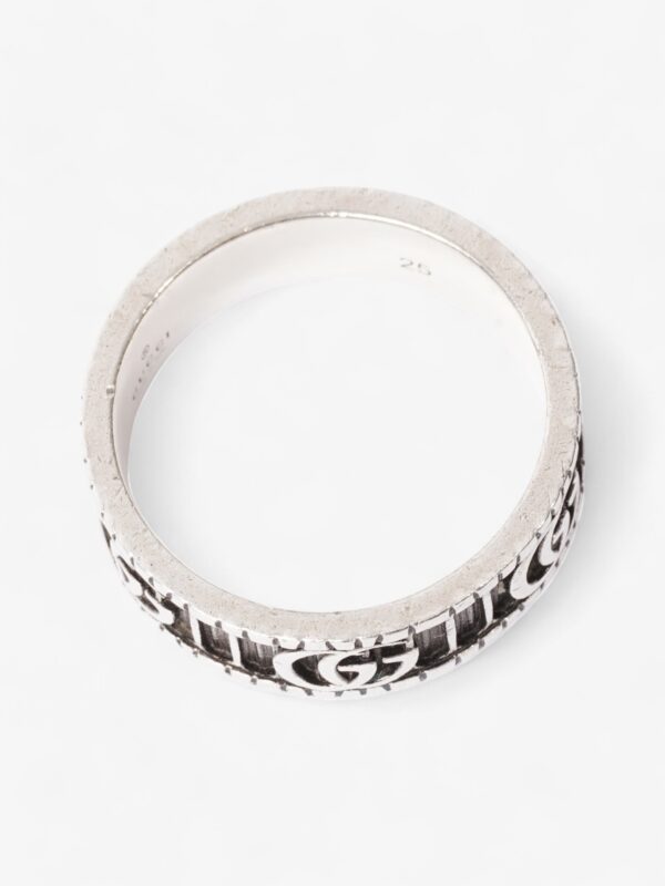 Gucci GG Marmont Ring Silver Silver Sterling 25 (Cirmcumference - 65mm) | Luna Bags