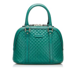 Gucci Dome Handbag Mini Teal Blue Microguccissima | Luna Bags