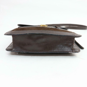 Gucci Vintage Bodyshoulder Purse Brown Suederedgreen Stripe Leather Messenger Bag | Luna Bags