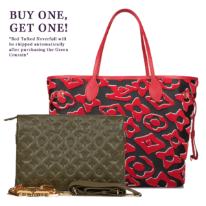 Louis Vuitton Coussin MM Khaki Green Lambskin Gold Hardware | Luna Bags