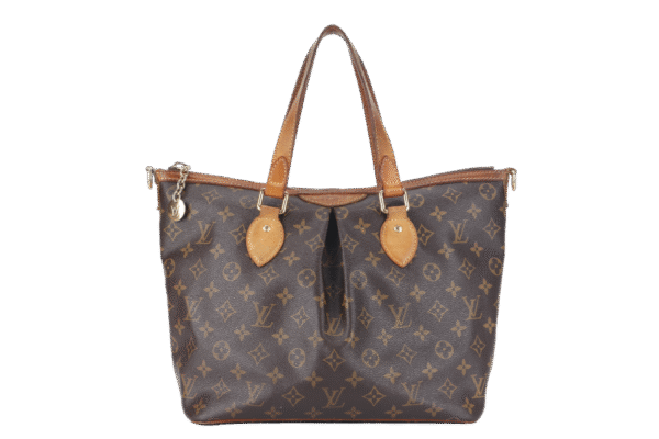 LOUIS VUITTON PALERMO PM (M40145) MONOGRAM CANVAS GOLD HARDWARE WITH STRAP AND DUST COVER | Luna Bags