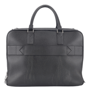 LOUIS VUITTON GREY TAIGA LEATHER DOCUMENT BAG WITH DUST COVER, LOCK&KEYS | Luna Bags