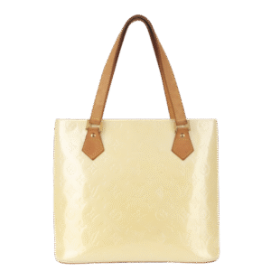 LOUIS VUITTON HOUSTON TOTE BAG (M92342) IVORY PERLE VERNIS LEATHER GOLD HARDWARE WITH DUST COVER | Luna Bags